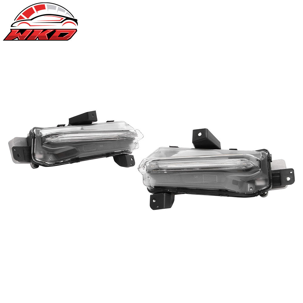 For 19-24 Camaro SS Style PP Front Bumper Cover Conversion DRL + Matte Black Lip