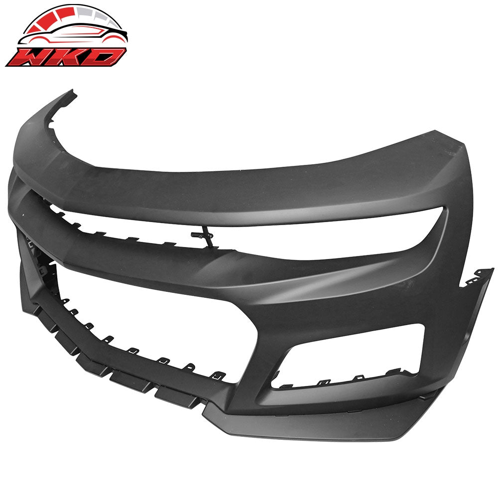 Fits 16-18 Chevrolet Camaro ZL1 Style Front Bumper Cover Conversion W/ Canards