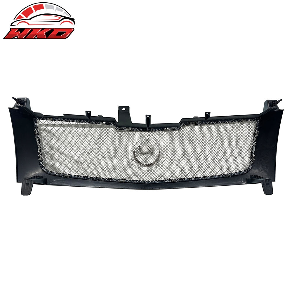 Fits 02-06 Cadillac Escalade Front Bumper Upper Hood Grille Gray Stainless Steel