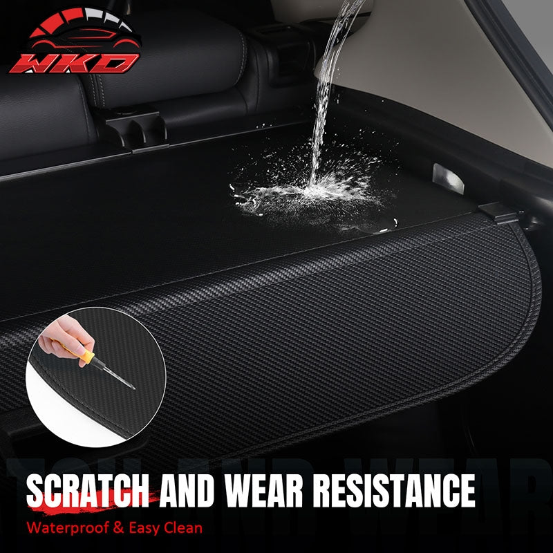 Fits 17-26 Cadillac XT5 Retractable Rear Trunk Cargo Cover Carbon Fiber Texture
