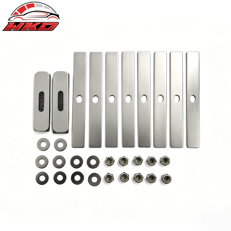 Fits 10-13 Camaro Chrome Mesh Deluxe Version Front Upper Grille Stainless Steel