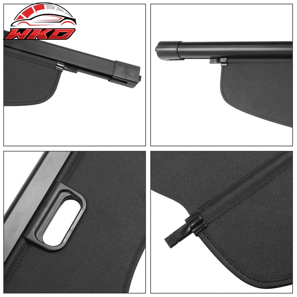Fits 07-13 Acura MDX OE Style Retractable Rear Cargo Security Trunk Cover Black