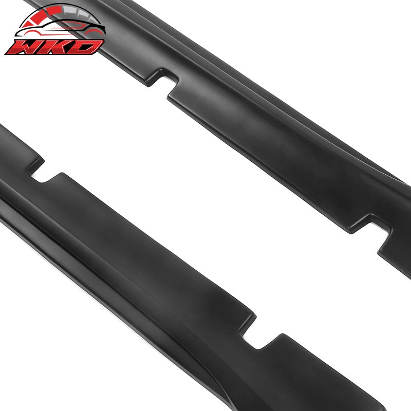 Fits 20-23 Dodge Charger SRT Widebody PP Side Skirts Diffuser Lips - Matte Black