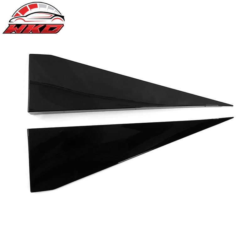 Fits 10-15 Chevrolet Camaro IKON V3 Style 4PCS Side Skirts Panel PP Gloss Black
