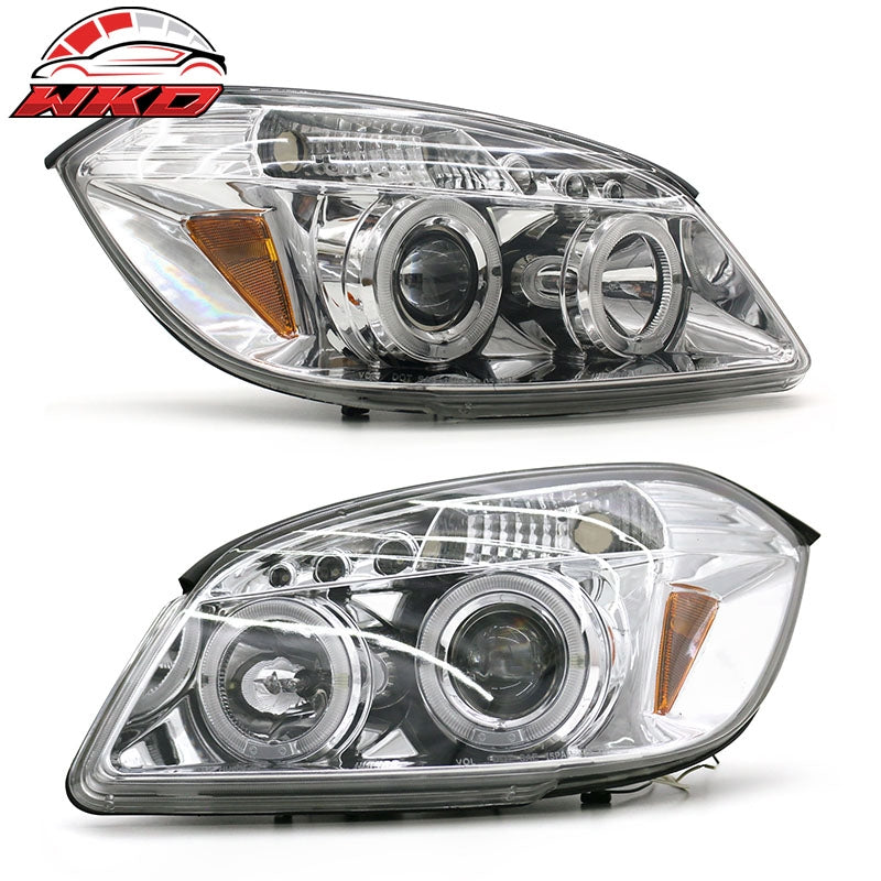 Fits 05-10 Chevrolet Cobalt 2PCS Front Projector Headlights Headlamps Assembly