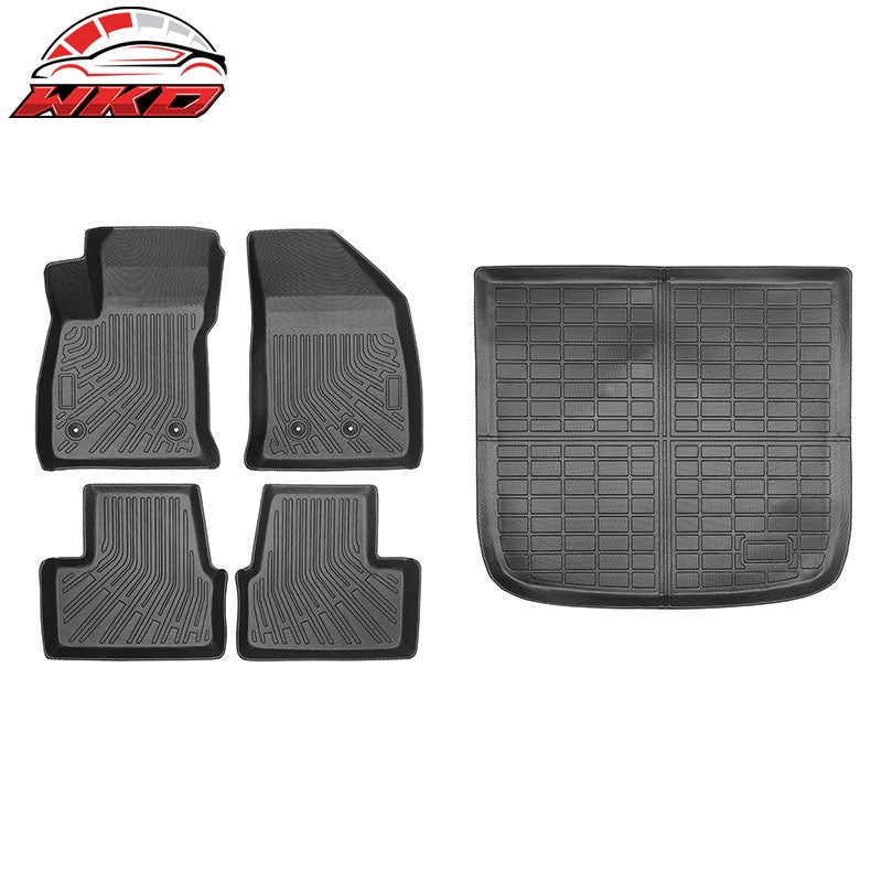 Wholesale 16-19 Chevrolet Volt TPE All Weather Floor Mats Carpets + Rear Trunk Mat - Wikond Auto