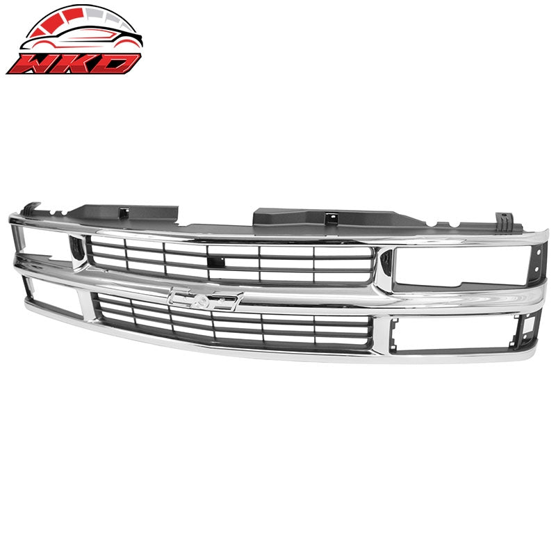 For 94-00 Chevy C/K& 95-99 Tahoe Chrome Front Upper Grille Bumper Radiator Grill