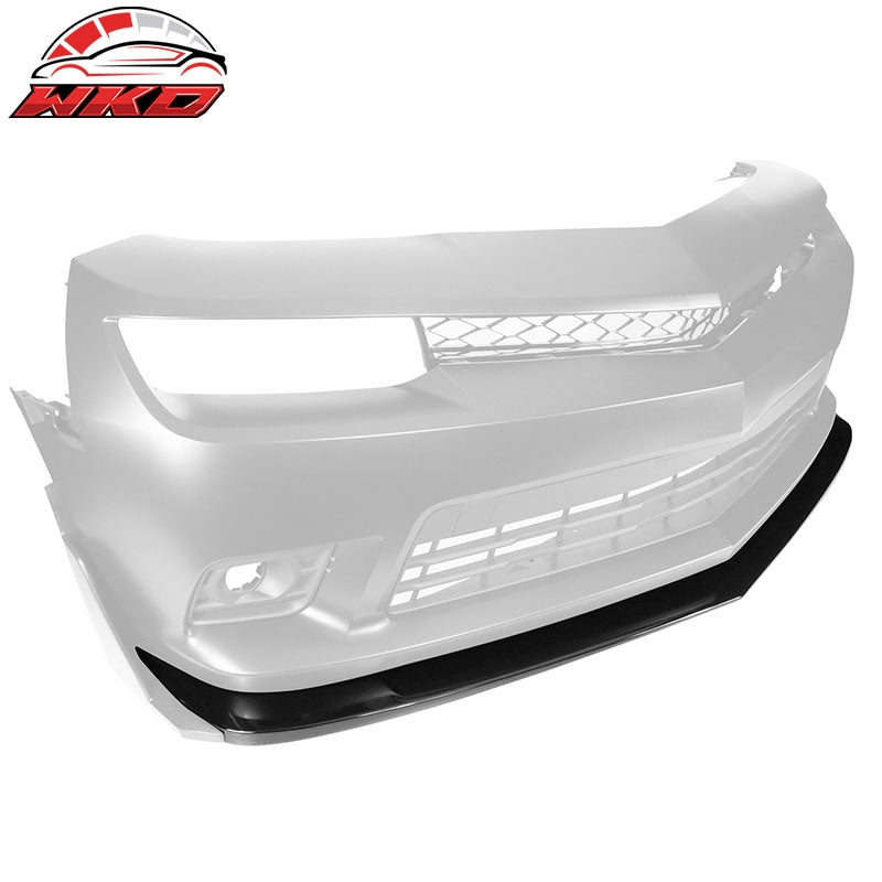 Fits 14-15 Chevy Camaro SS A Style Front Bumper Lip Gloss Black - PP