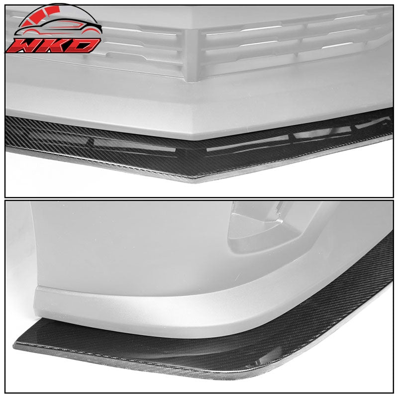 Fits 10-15 Chevy Camaro ZL1 DS Style Carbon Fiber Front Bumper Lip Chin Spoiler