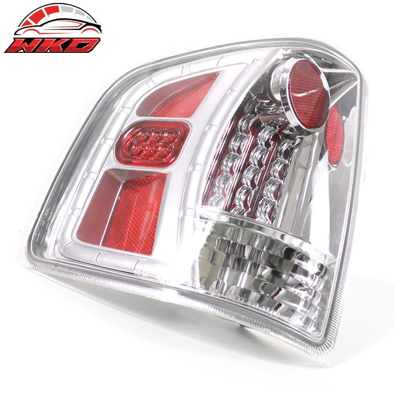 Fits 99-04 Chevy S10/GMC Sonoma Chrome Housing Rear Tail Lights Assembly Pair