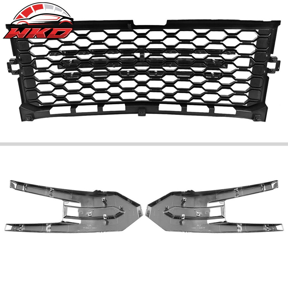 Fits 19-21 Chevrolet Silverado 1500 Front Bumper Hood Upper Insert Grille Grill