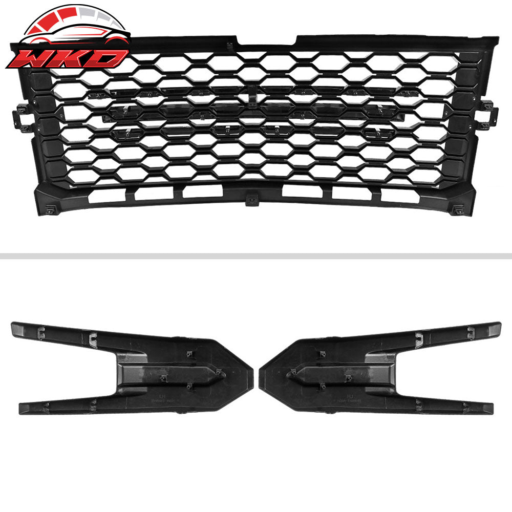 Fits 19-21 Chevy Silverado 1500 LT/LTZ/RST/High Country Gloss Black Mesh Grille