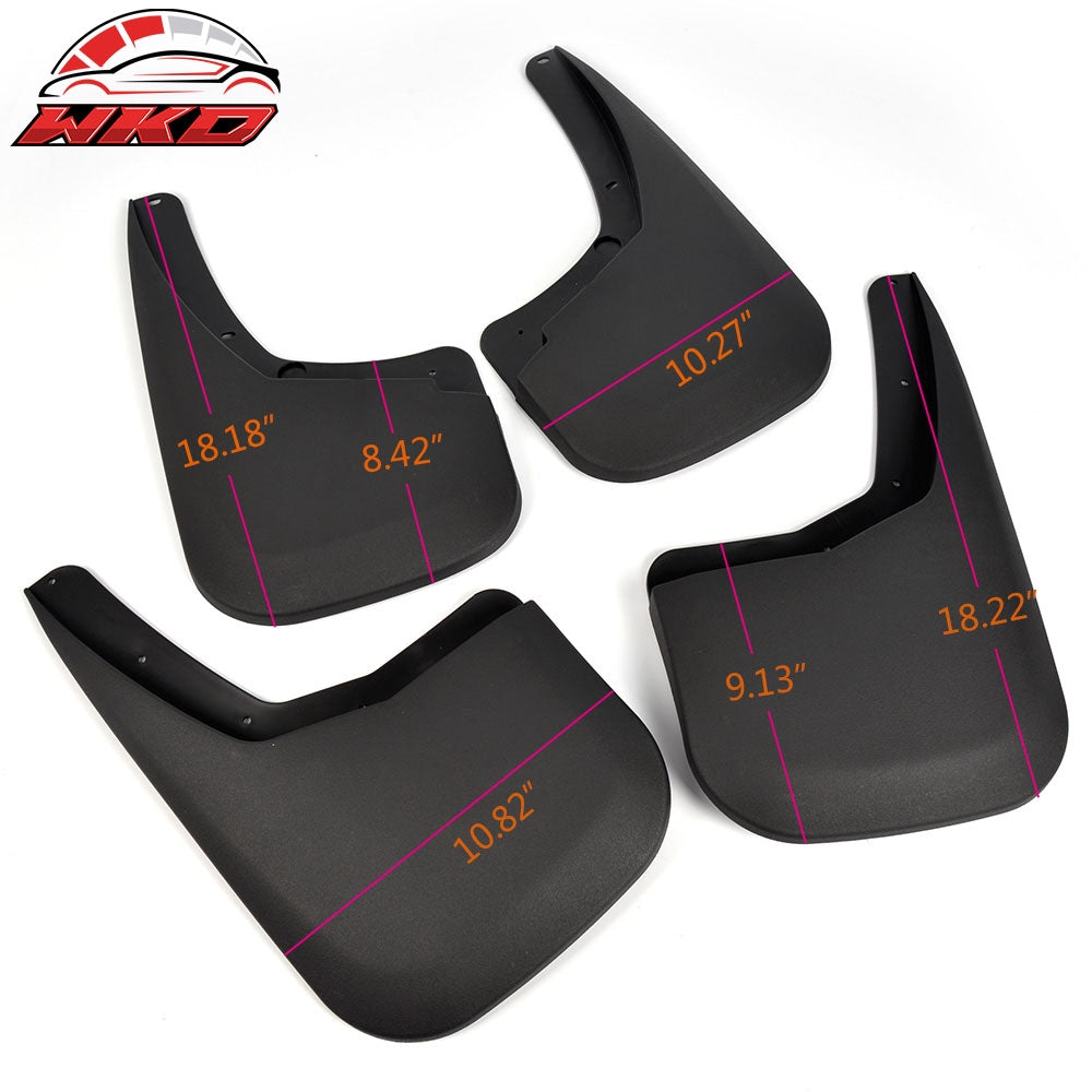 Fits 07-14 Chevy Silverado 1500 PP Mud Flaps Splash Guards 4pcs Sets