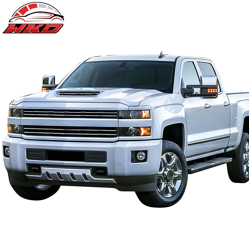 Fits 15-18 Chevy Silverado 2500 3500 HD Chrome Front Bumper Panel Skid Plate