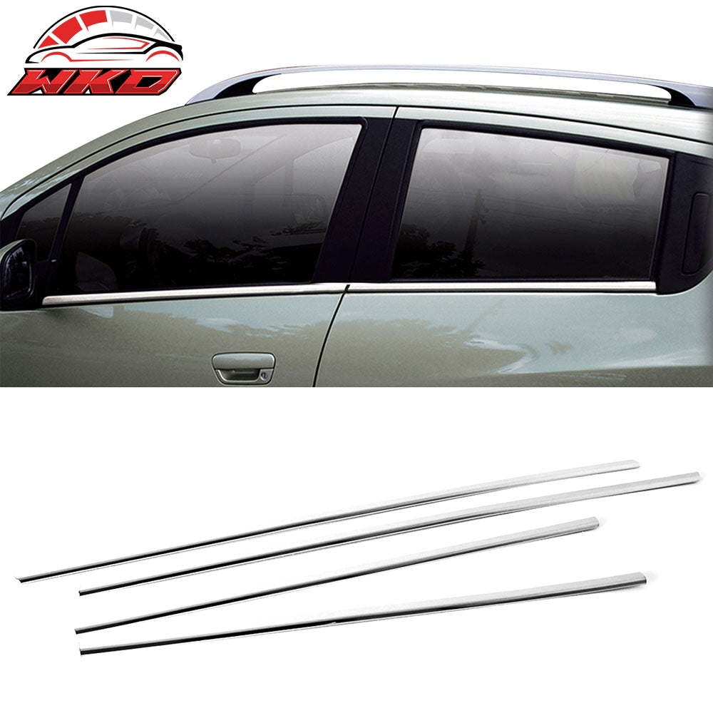 Fits 13 Chevrolet Spark 4PC Door Weatherstrip Window Molding Trim Sill Seal Belt
