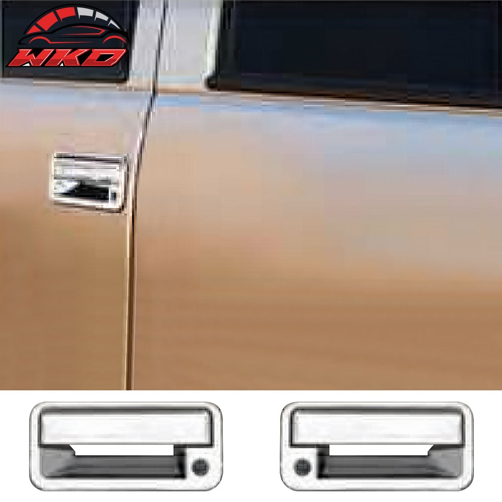 Fits 92-99 Chevy Suburban 4DR Front Rear Door Handle Cover W/2-Keyhole Chrome