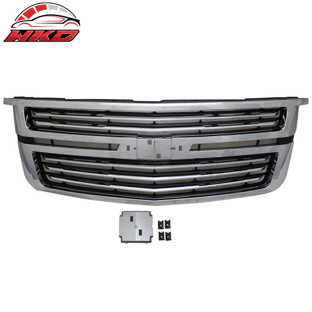 Fits 15-20 Chevrolet Tahoe LTZ Style Front Upper Factory Grill Grille Chrome