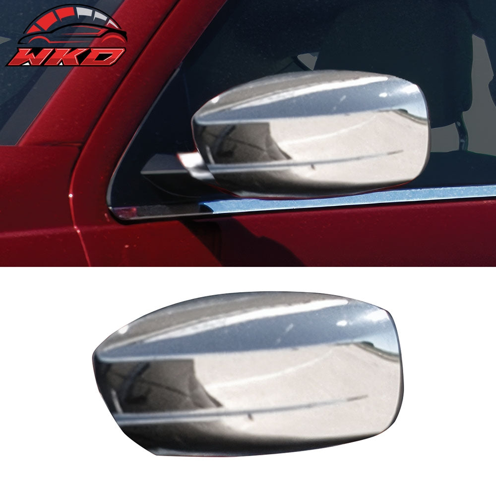 Fits 11-21 Chrysler 200 300 Charger Rear View Mirror Covers Overlay Chrome ABS