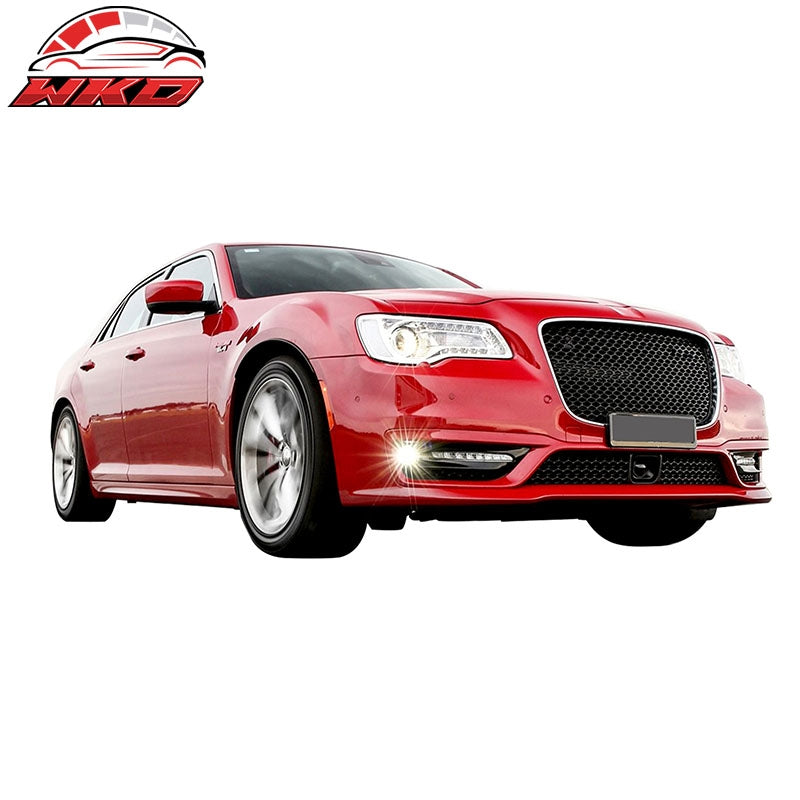 Fits 15-23 Chrysler 300 Front Hood Mesh Grille Chrome