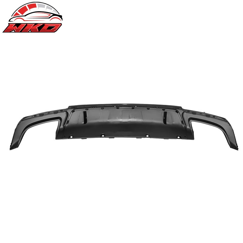 Fits 15-23 Chrysler 300 IKON V1 Style 2PCS Rear Bumper Diffuser Gloss Black PP