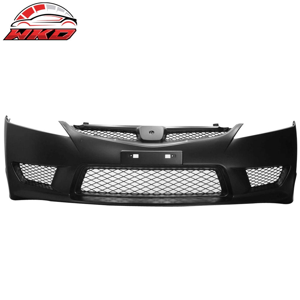 Fits 06-11 Honda Civic Sedan 4Dr Type R PP Front Bumper Cover Conversion USDM