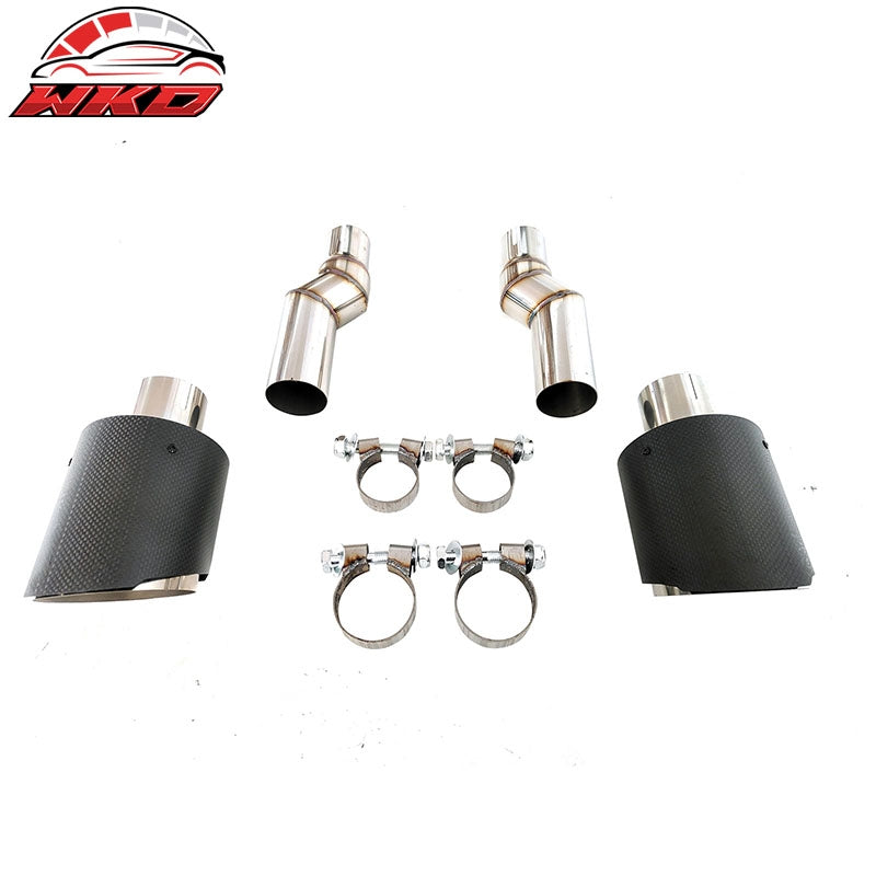 Fits 22-26 Civic EX/Touring/Si Rear Aprons+Diffuser W/LED+Tip Carbon Fiber Print