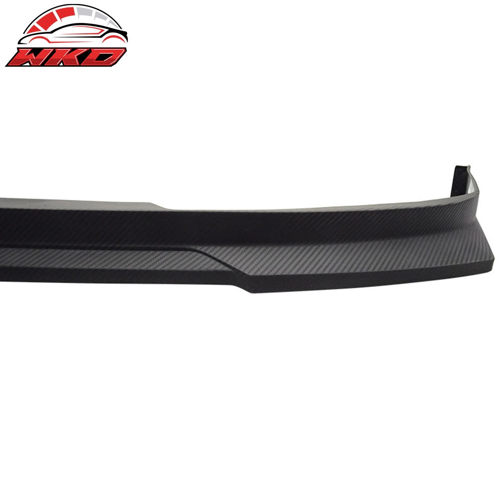 Fits 04-05 Civic HC1 Front Bumper Lip Spoiler Matte Black PP Carbon Texture