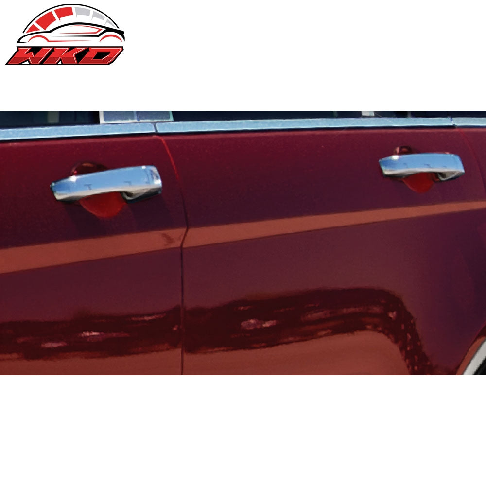 Fits 08-14 Dodge Avenger& 07-12 Caliber Door Handle Covers 1 Key Hole Chrome ABS