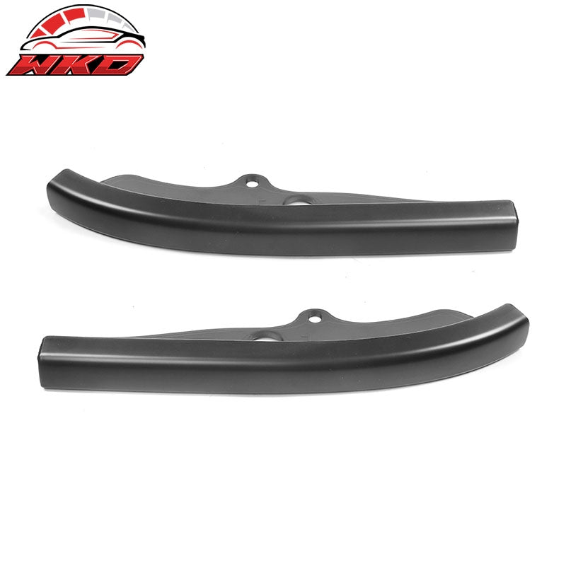 Fits 15-23 Dodge Challenger Scat Pack 2PCS Front Bumper Lip Splitter Matte Black