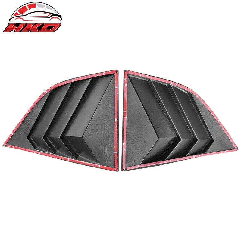 For 08-23 Dodge Challenger XE V3 Matte Black Side Window Louver Scoop Vent Cover