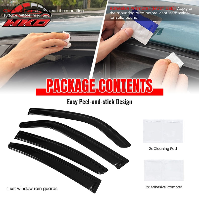 For 2006-2010 Dodge Charger 3D TPE Floor Mats All Season Carpets + Window Visors