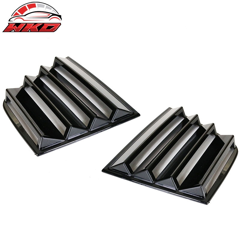 Fits 11-23 Dodge Charger V1 Style Side Window Scoop Louver Gloss Black