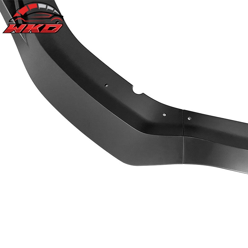 Fits 20-23 Dodge Charger Widebody IKON Style Matte Black Front Bumper Lip 3PCS