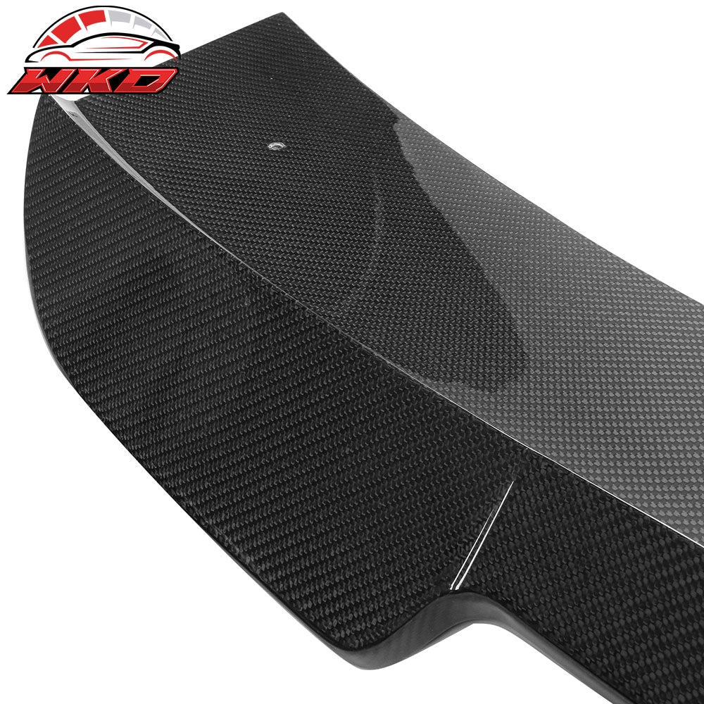 Fits 15-23 Dodge Charger Sedan SK Style Carbon Fiber Rear Trunk Spoiler Wing
