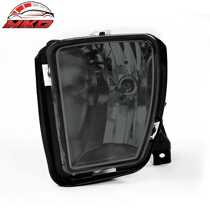 Fits 13-24 Dodge Ram 1500 2PC Front Bumper Fog Lights Smoked Driving Lamp W/Bulb