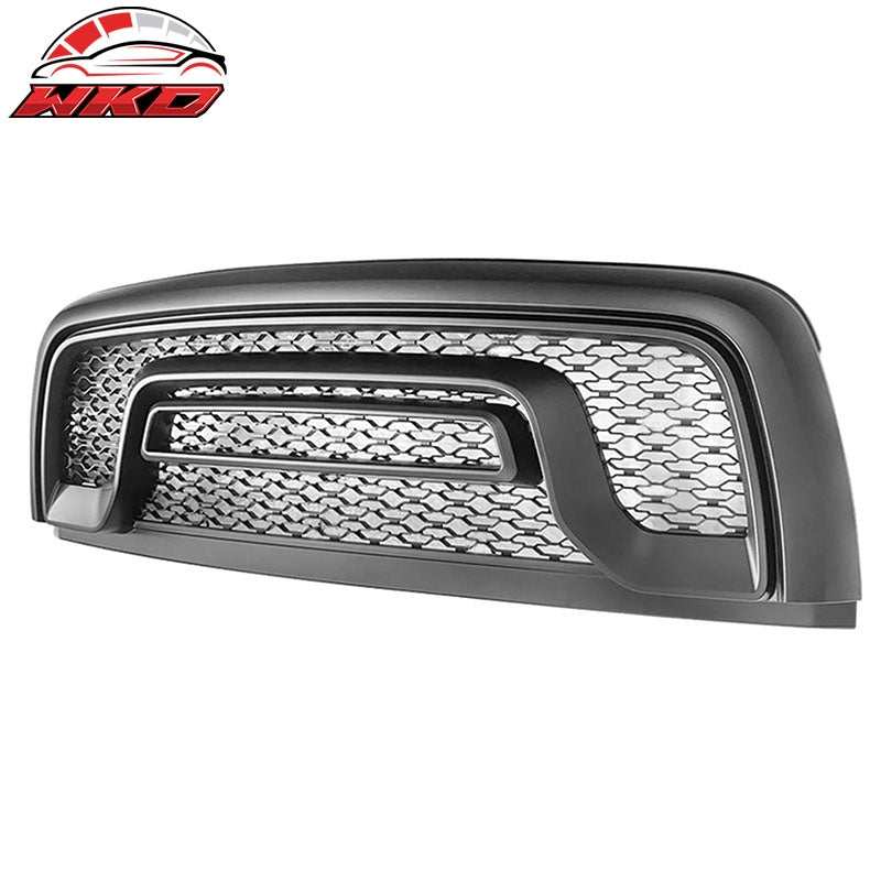 Fits 15-18 Dodge Ram 1500 Rebel Front Bumper Grille Hood Grill Matte Black