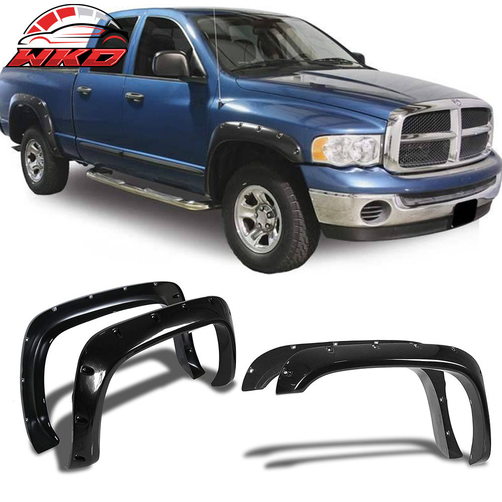 Fits 94-02 Dodge RAM 1500 2500 Pocket Style Fender Flares ABS