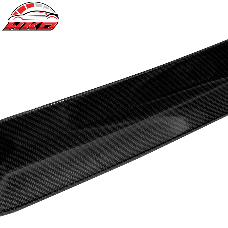 Fits 08-23 Dodge Challenger Rear Window Roof Spoiler Wing Carbon Fiber Print ABS