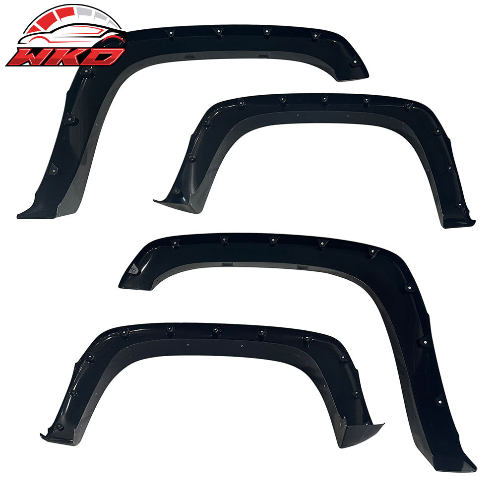 Fits 02-06 Chevy Avalanche 1500 2500 Rivet Bolt Style Fender Flares Smooth ABS
