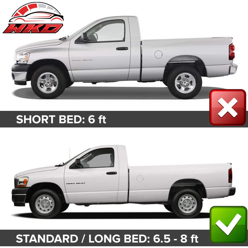 Fits 02-08 Ram 1500 03-09 Ram 2500 3500 OE Factory Style 8 FT Fender Flares