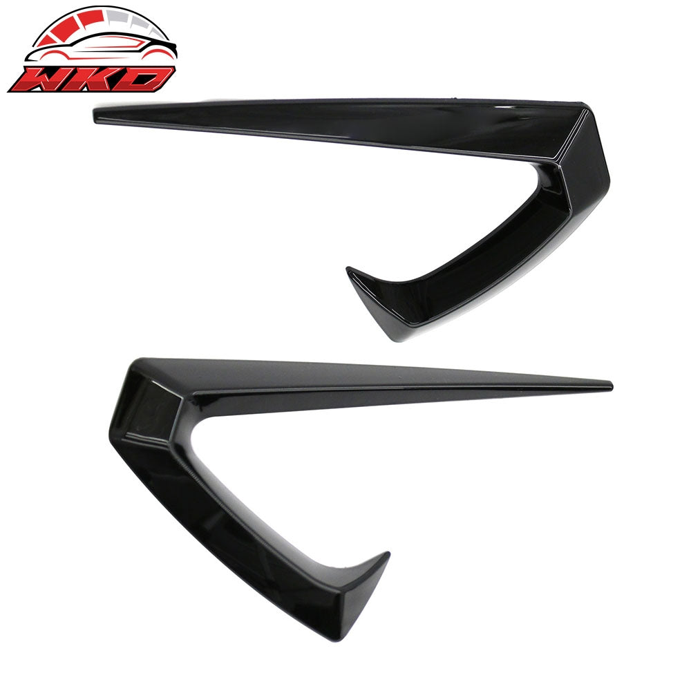 Fits 25-26 Tesla Model Y Juniper Side Fender Trim Gloss Black Vent ABS Decor 2PC