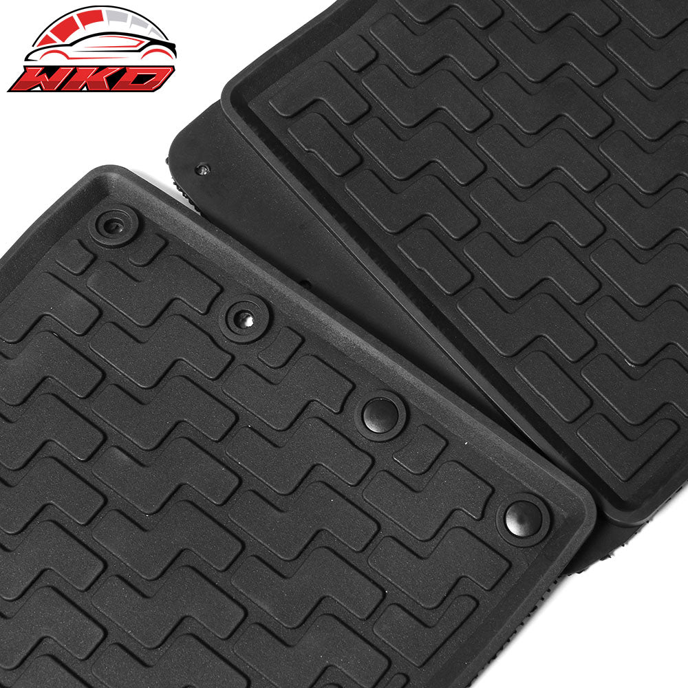 Fits 12-16 Honda CR-V CRV Heavy Duty Black Latex Floor Mats Front & Second Row