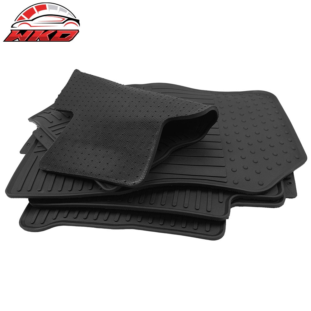 Fits 18-24 Nissan Kicks 5PC Heavy Duty Black Latex Floor Mats All Weather Carpet