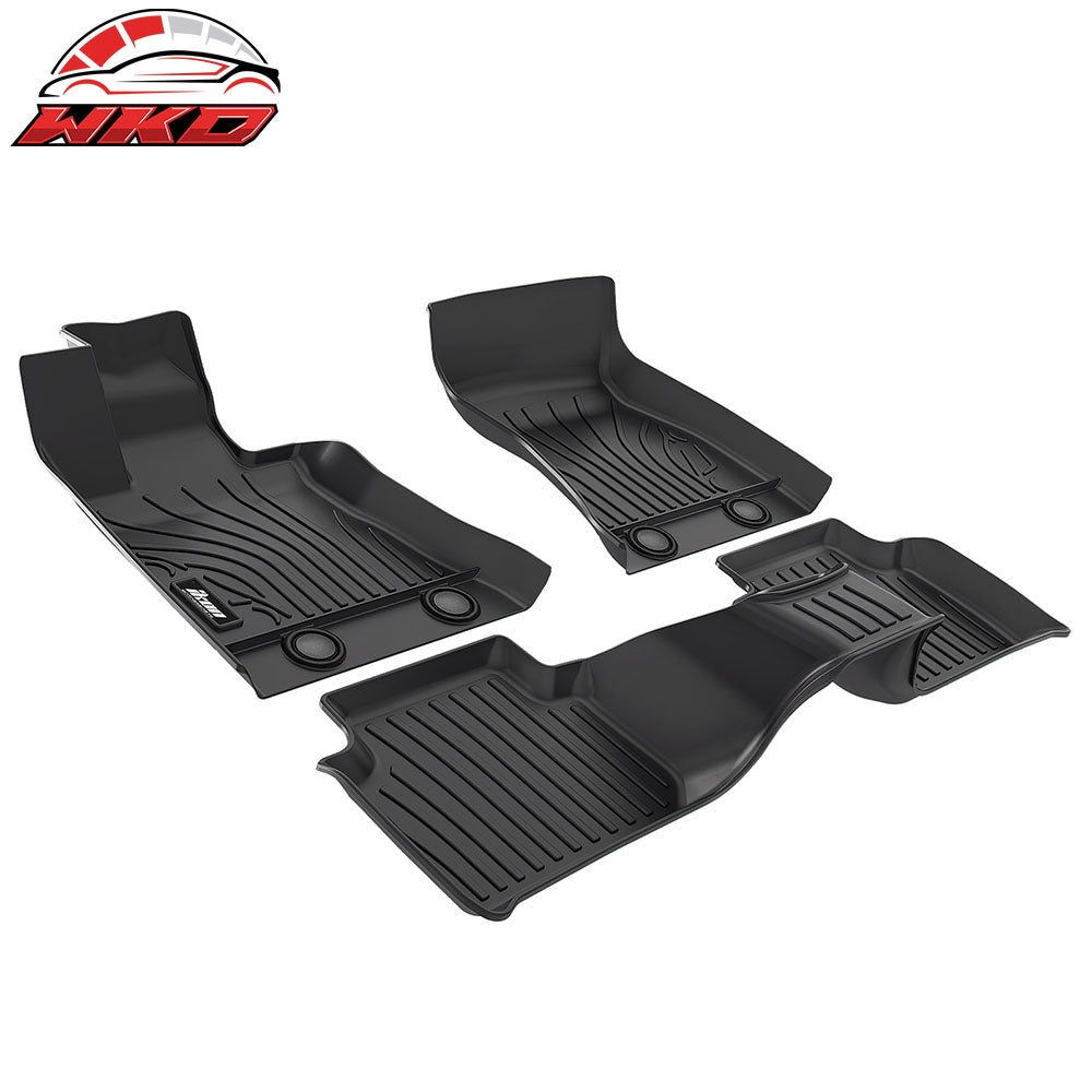 Fits 17-25 Alfa Romeo Giulia RWD Floor Mats TPE Carpets 3D IKON Style Boot Liner