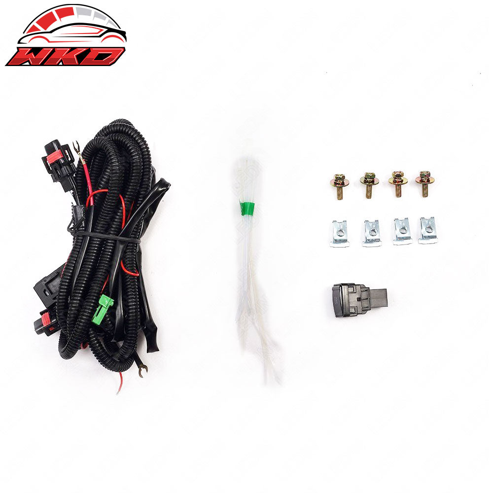 Fits 14-16 Nissan Rogue X-Rail 2PCS Fog Lights Lamps W/Wiring Kit + Switch