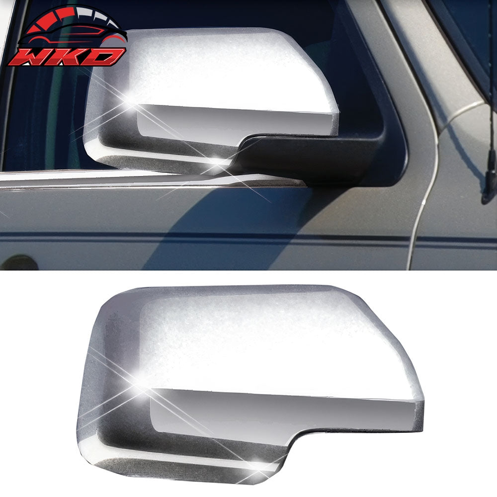Fits 08-12 Ford Escape Tribute Mariner Rearview Mirror Covers Overlay Chrome ABS