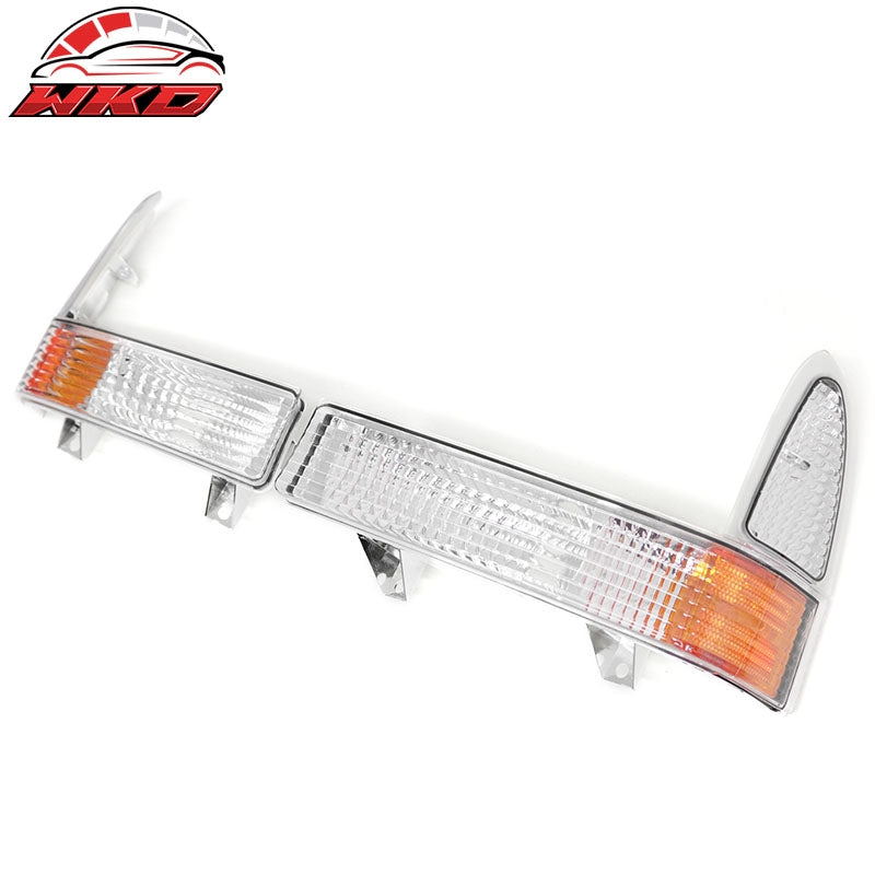 Fits 01-04 Ford Excursion Front Bumper Turn Signal Parking Lights Amber Lens
