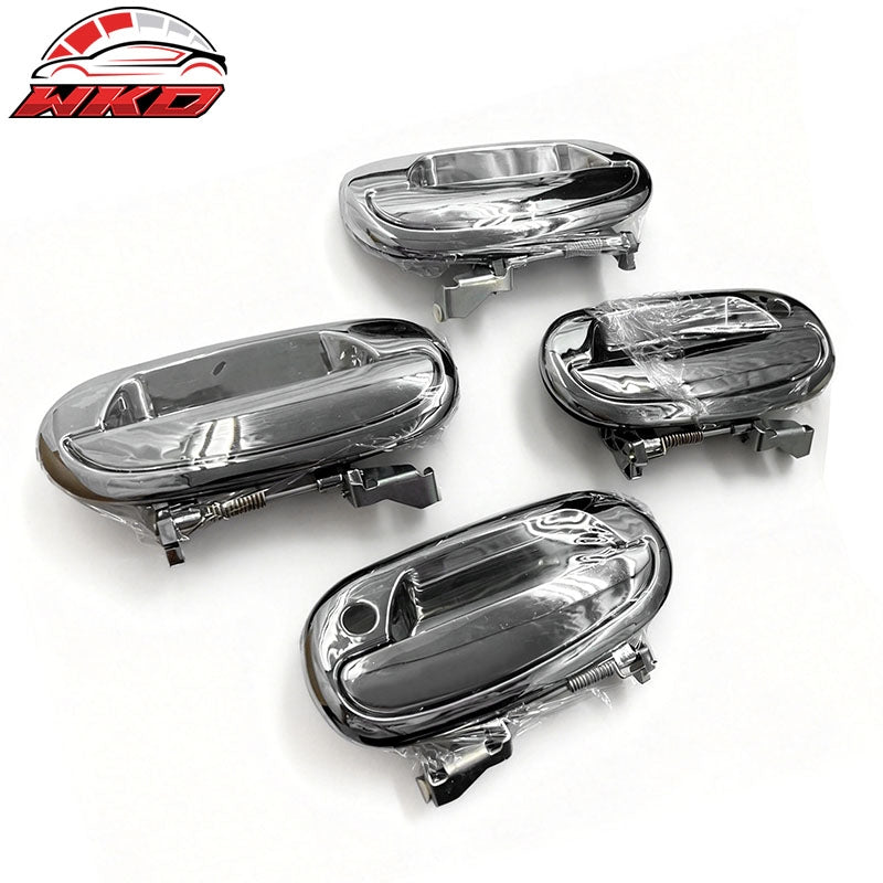 Fits 97-02 Ford Expedition 4Dr 4PCS Chrome Door Handle Covers with 2 Keyhole