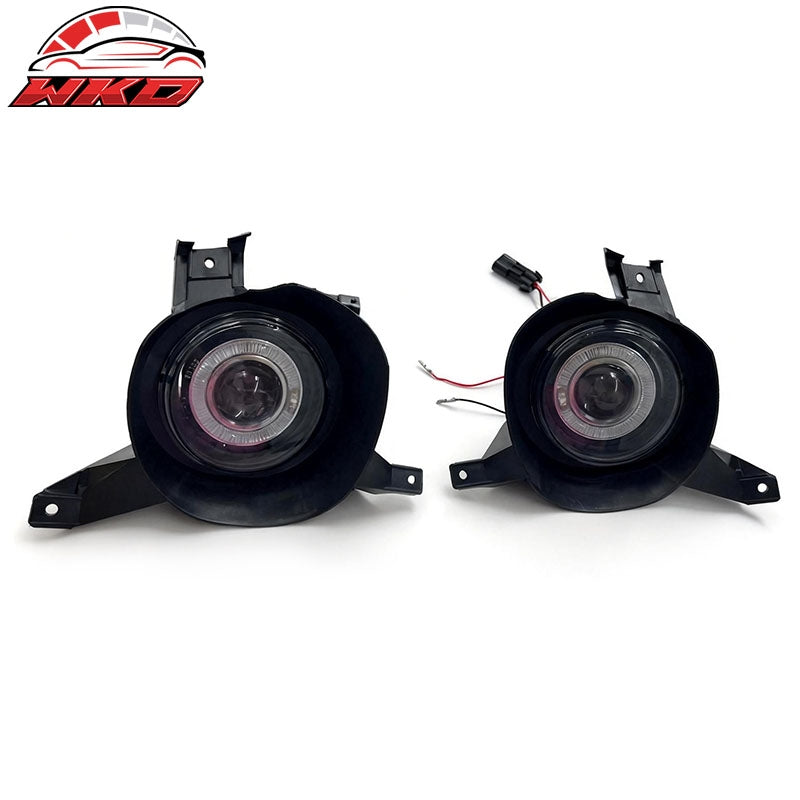 Fits 01-05 Ford Explorer Front Bumper Side Fog Lights Lamps Black 2PCS Set