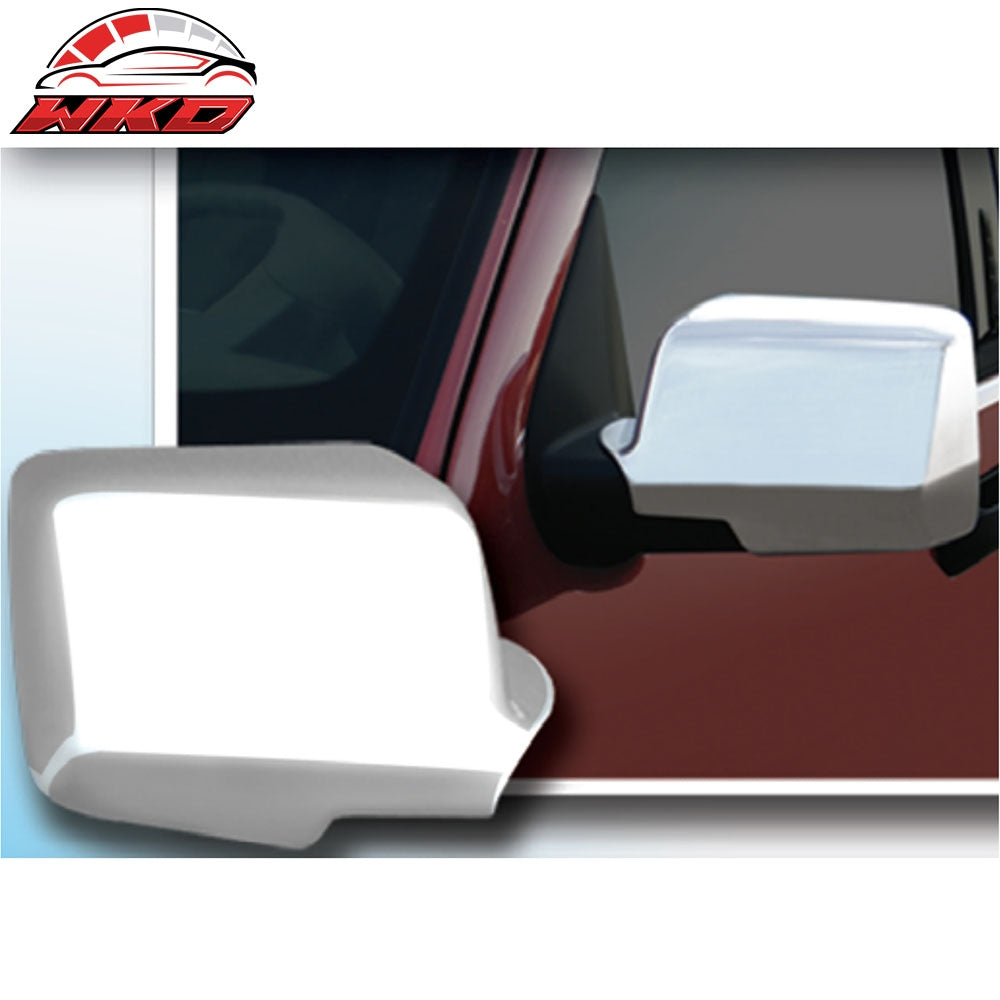 Fits 06-10 Ford Explorer 2PCS Side Rearview Mirror Cover Cap Replacement Chrome